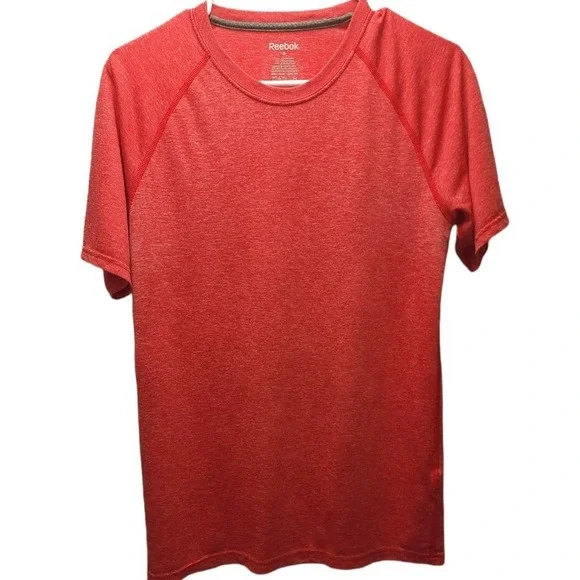 Mens Size S Reebok Workout Polyester Athletic T Shirt Red